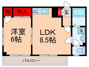 メゾンドソールの物件間取画像